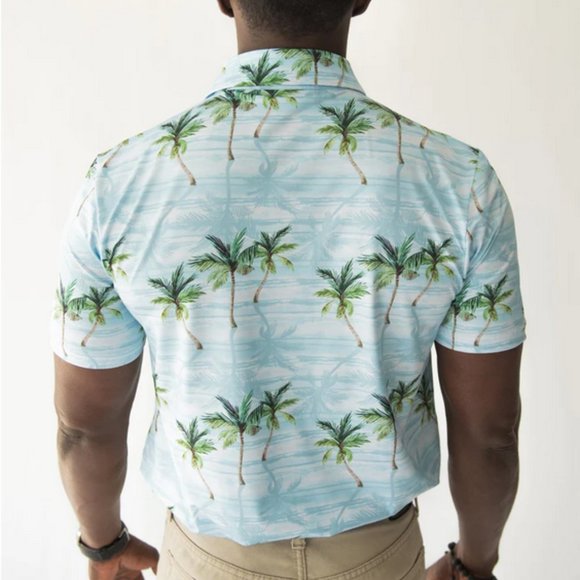 Yatta Golf Polo in Makani Olu Olu Tropical Tiki - Picture 3 of 12